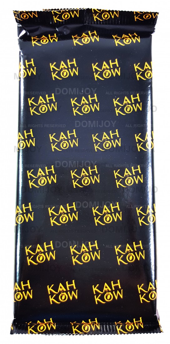 Premium Kah Kow Dominican chocolate bar with 55% cacao, crafted from fine cocoa beans.